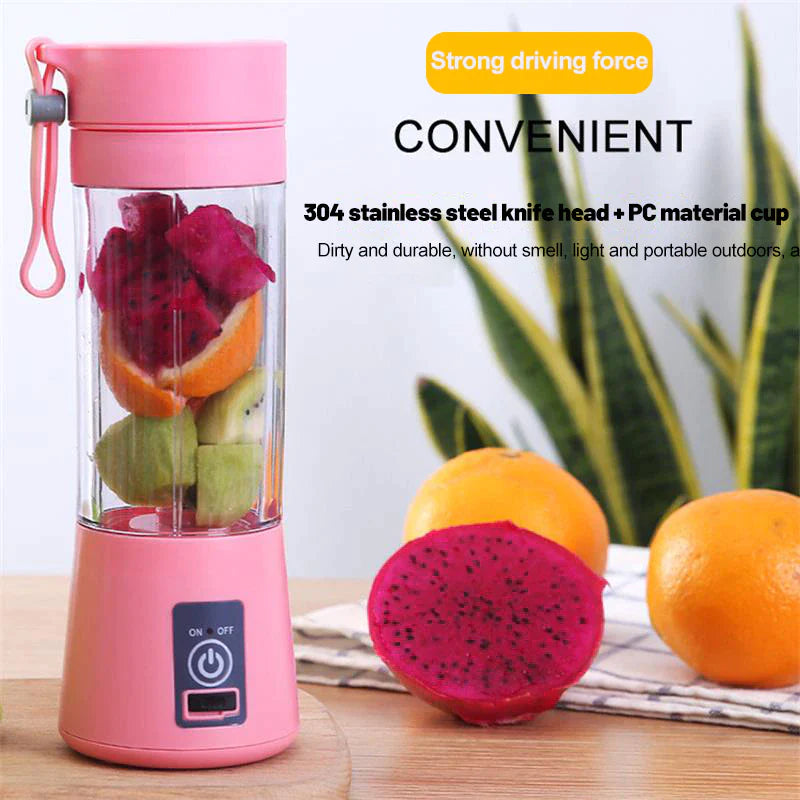 Elevate Your Smoothie Game with Our USB Rechargeable Mini Portable Blender - Perfect for Juices and Milkshakes!