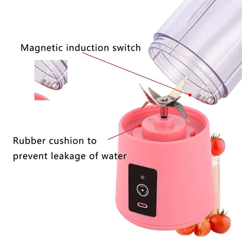 Elevate Your Smoothie Game with Our USB Rechargeable Mini Portable Blender - Perfect for Juices and Milkshakes!