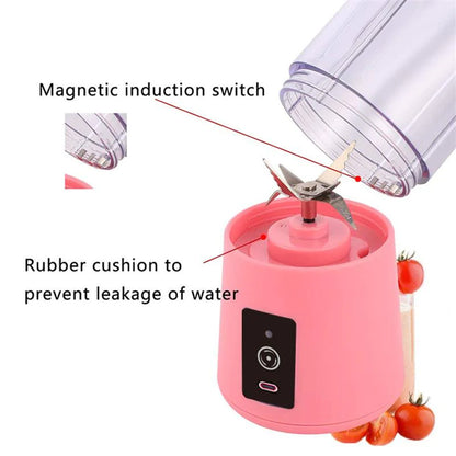 Elevate Your Smoothie Game with Our USB Rechargeable Mini Portable Blender - Perfect for Juices and Milkshakes!