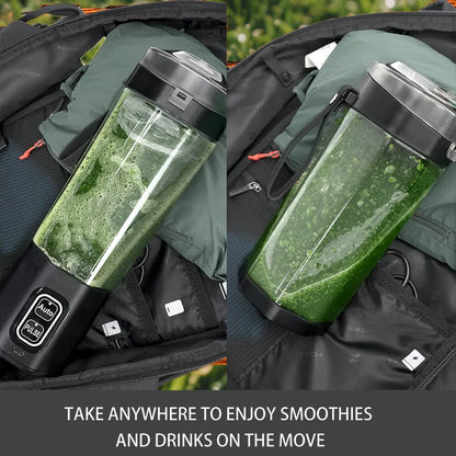 Ultimate Portable Electric Juice Maker - 700ML USB Rechargeable Fruit Blender with 6 Stainless Steel Blades for Smoothies and Shakes