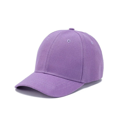 Summer Children Peaked Caps Students Kids Baseball Cap Boy Girl Solid Color Cotton Adjustable Hats Snapback Hip-Hop Sun Hat