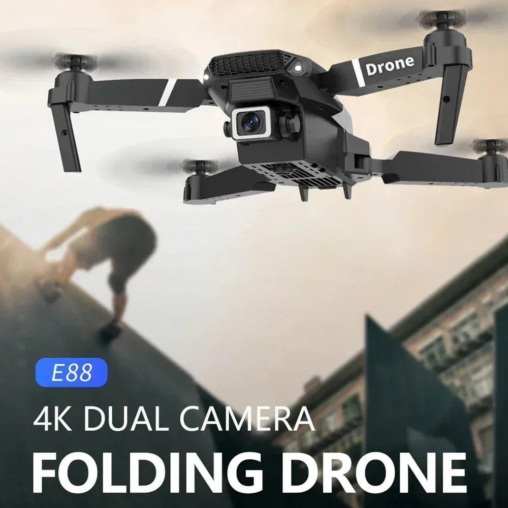 E88 Foldable WiFi FPV Drone with HD Camera, Altitude Hold & One-Key Return