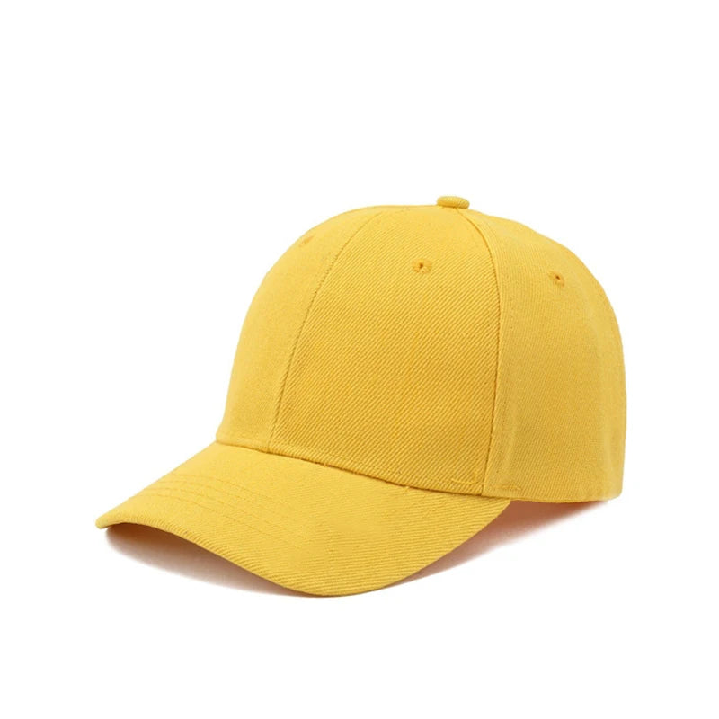Summer Children Peaked Caps Students Kids Baseball Cap Boy Girl Solid Color Cotton Adjustable Hats Snapback Hip-Hop Sun Hat