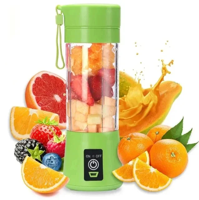 Portable Mini Electric Juicer USB Rechargeable Smoothie Maker Blender Automatic Fruit Juice Extractor for Orange Lemon Milkshake Kitchen Gadget