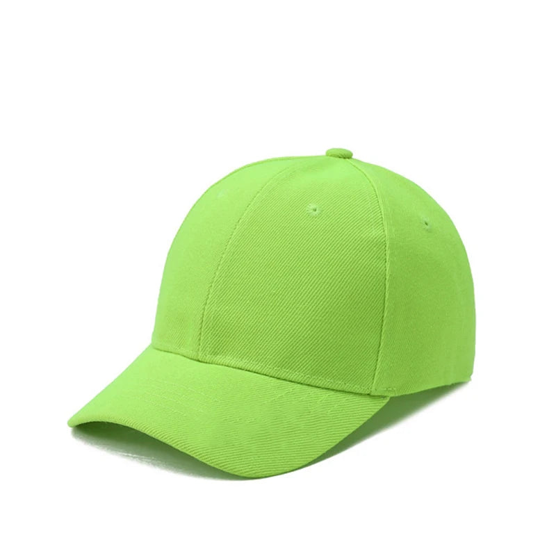 Summer Children Peaked Caps Students Kids Baseball Cap Boy Girl Solid Color Cotton Adjustable Hats Snapback Hip-Hop Sun Hat