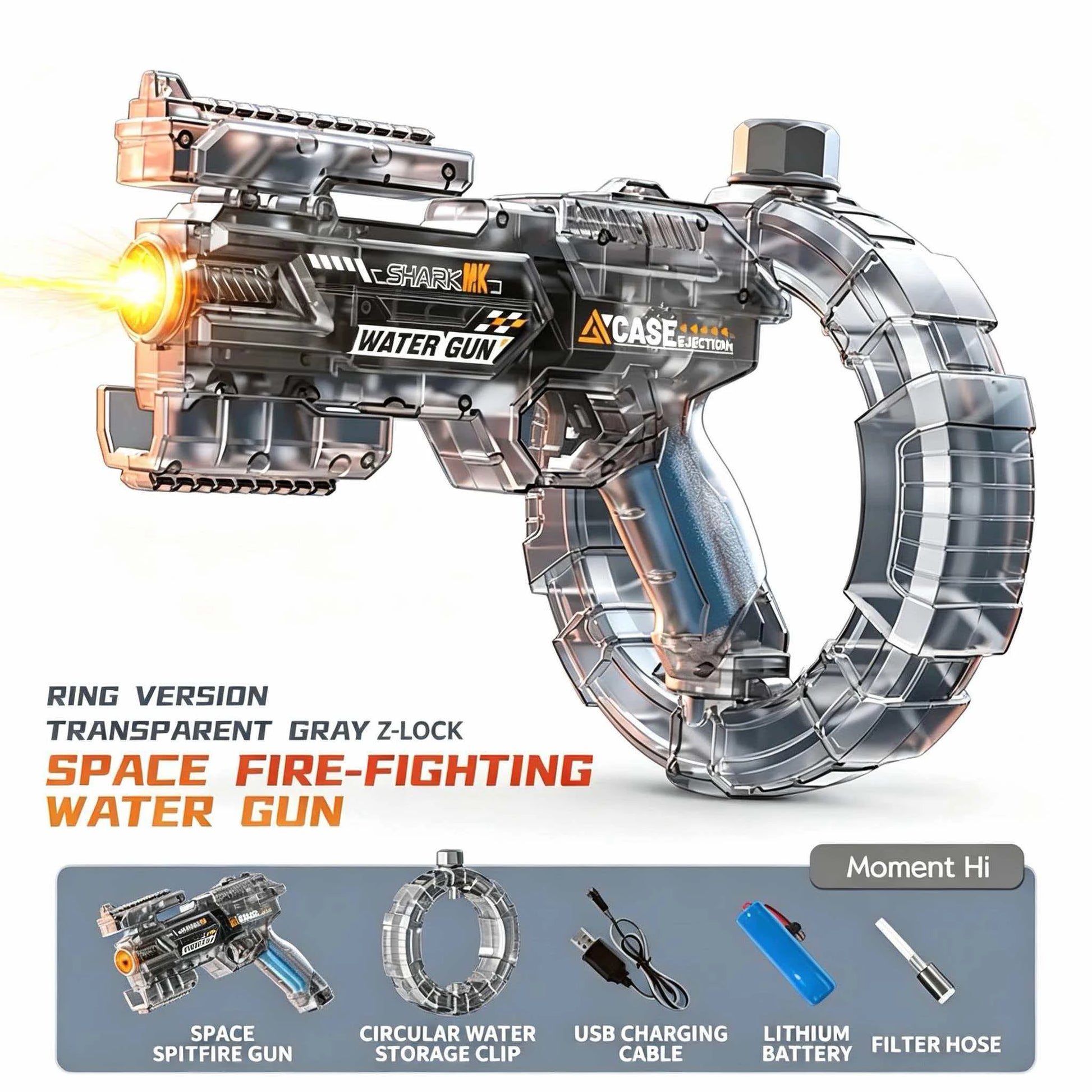 Exciting Automatic Electric Water Gun with Sensor Lights - Perfect for Summer Outdoor Fun!