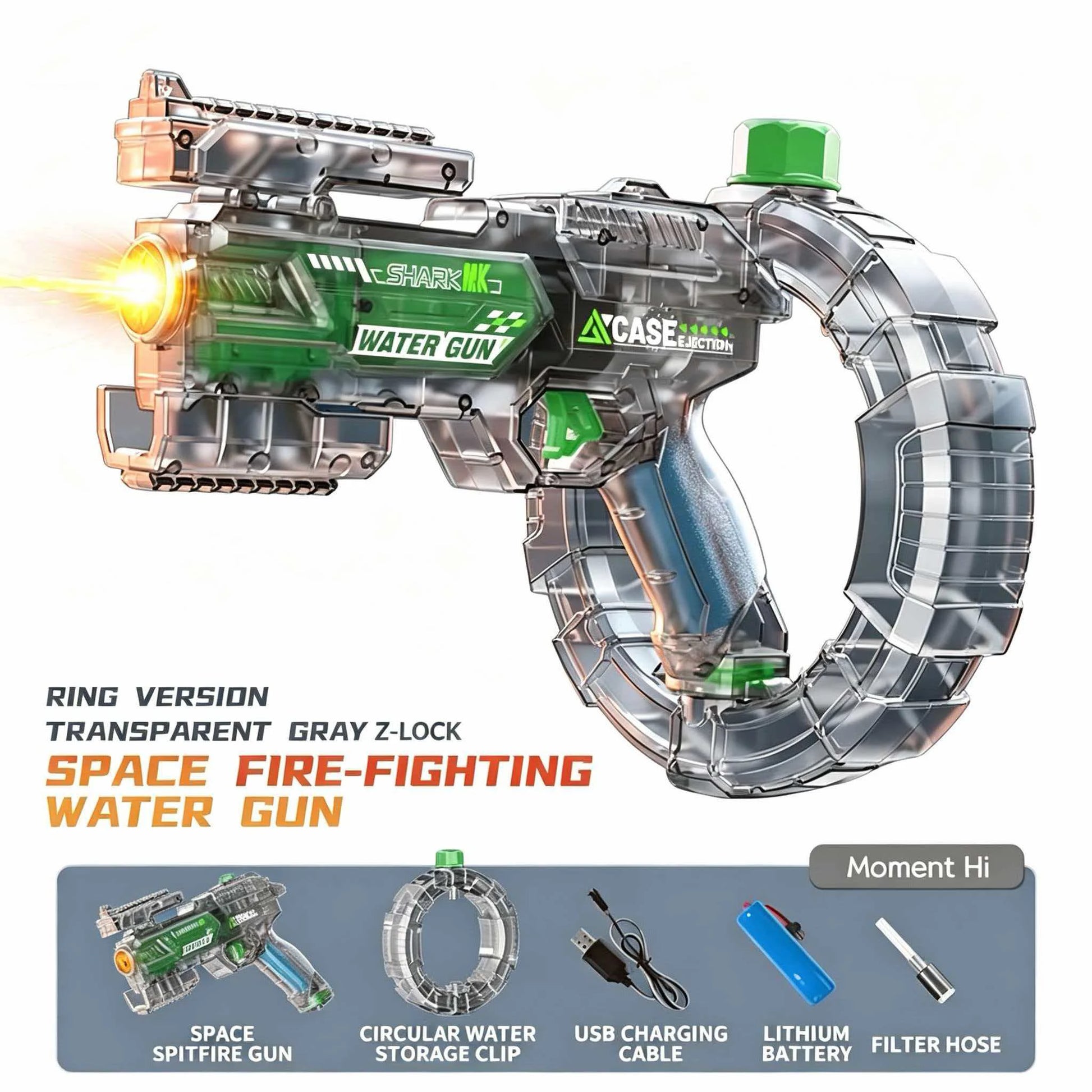 Exciting Automatic Electric Water Gun with Sensor Lights - Perfect for Summer Outdoor Fun!