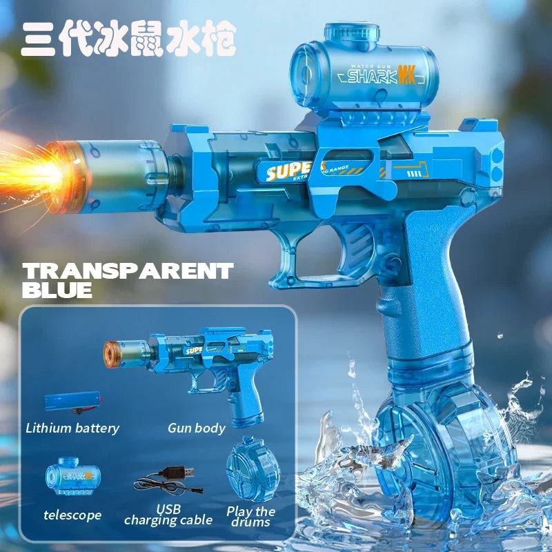Exciting Automatic Electric Water Gun with Sensor Lights - Perfect for Summer Outdoor Fun!